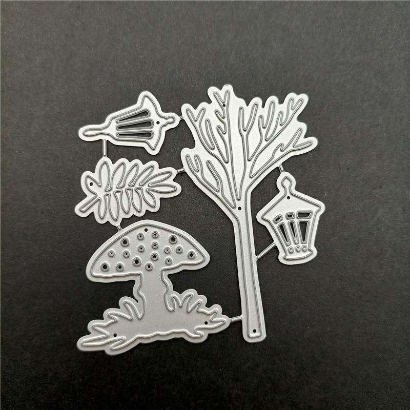 2pc Miexd  Little Bird and Bird Cage On The Tree Scrapbook