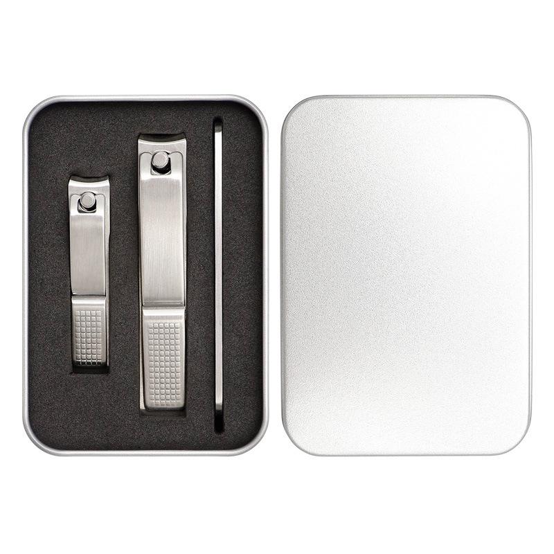

Portable 3-Piece Stainless Steel Nail Clipper & File Set 3-Piece Set серебряный