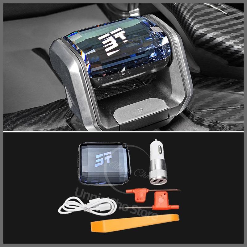 Crystal Gear Shift Knob for Jetour T2 Traveller with LED Light Lever Change Knob for Jetour T1 Speed Lever Cover Car Decoration