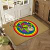 Funny Animal and Frog Kermit Floor Mat Soft Thickened Absorbent Non-Slip Bedroom Living Room Door Mat Home Decor Flannel Rugs
