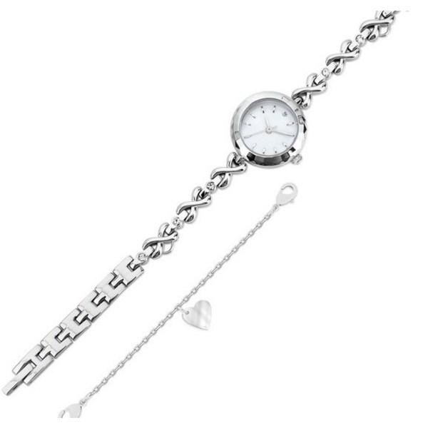 Volkswagen White Stone Layered Bracelet Watch,Korean Popular Watches