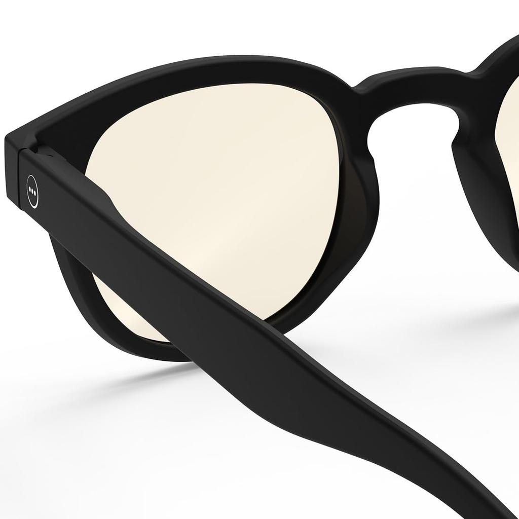 IZIPIZI Light Boston Matte Black Light Brown Lenses [IZIPIZI] Sunglasses, Color, #C Model, Men's & Women's, Style, Frame,