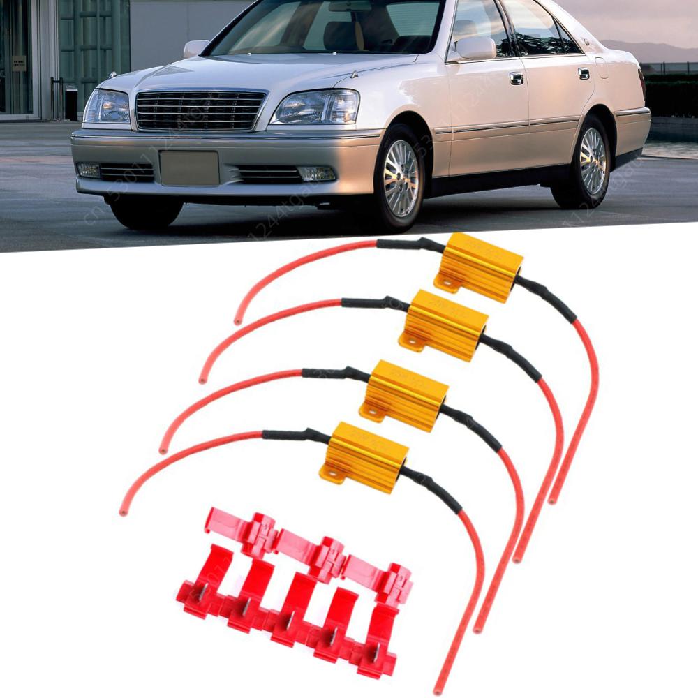 2Pcs Car LED Canbus Decoder 25W 25Ohm Load Resistors for Automobile Turn Signal Lantern License Plate Lamp Resistors Resistance