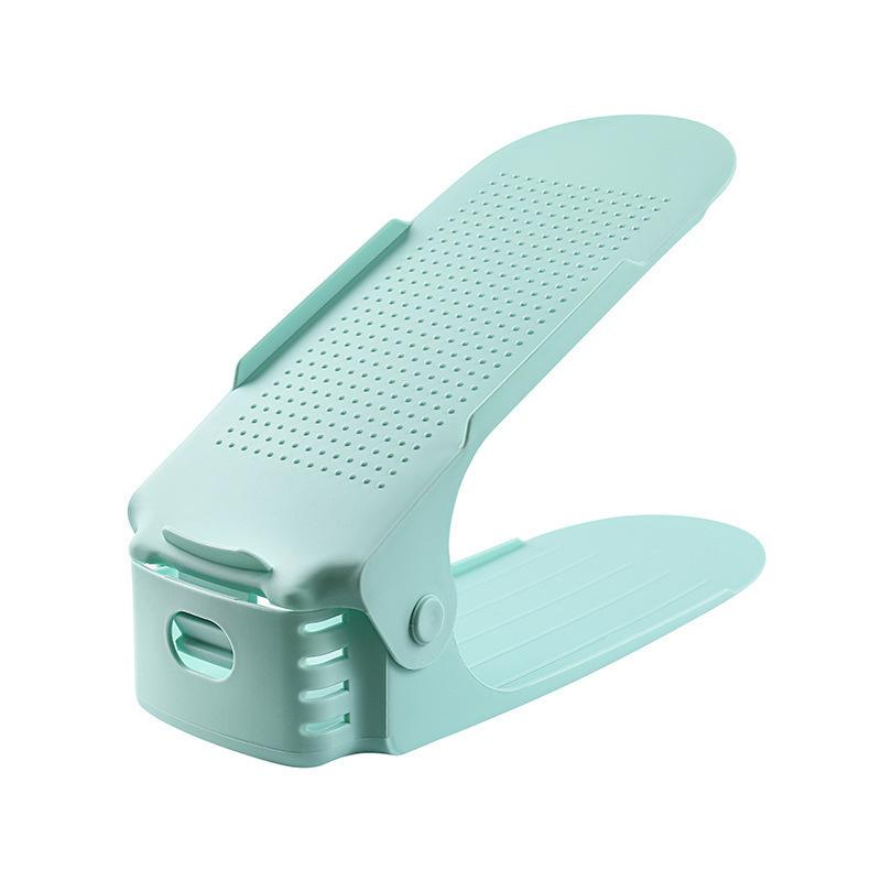 

Adjustable Storage Shoe Rack, Plastic Creative Shoes Storage Rack, Household Storage Organizer for Entryway, Hallway, Living Room, Bedroom, Bathroom зелений