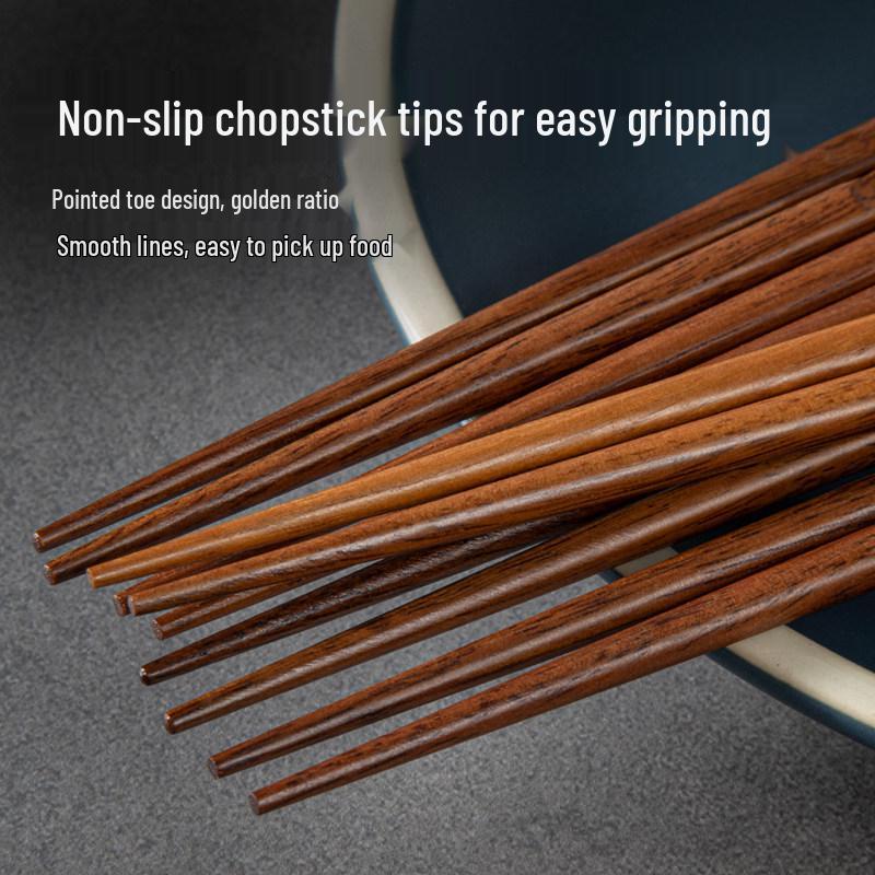 Ironwood Pointed Non-slip Japanese Chopsticks for Home & Gifts