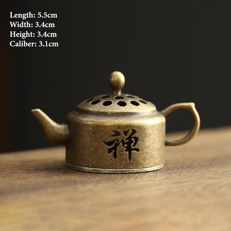 Vintage Alloy Incense Burner Stick Holder Three Legged Hollow Out Mini Sandalwood Censer Incense Burner Home Decoration