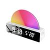 Digital Vekkerklokke RGB LED Digitale Klokker Fargerike Klokker Med Atmosfære Nattlys for Hjemmekontor Beste Gaver