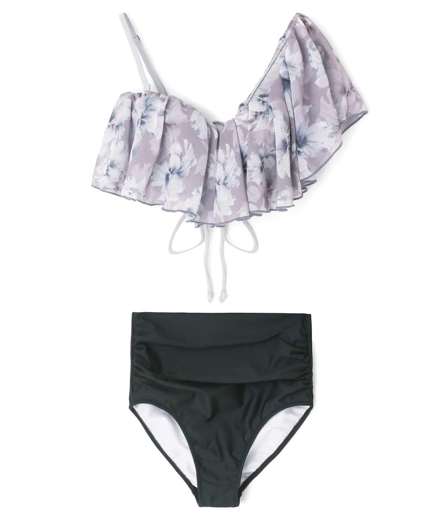 Swimwear Bikini Lightweight and Flattering Wire Bikini Gray [Sanai Paradise] Set, [Easy Swimwear] 55-53-4-1684