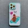 Beauty Makeup City Girl Pattern Case For iPhone 16 15 X XR XS 14 13 12Mini 11 Pro Max drawn girl Cover For iPhone 7 8 Plus SE2