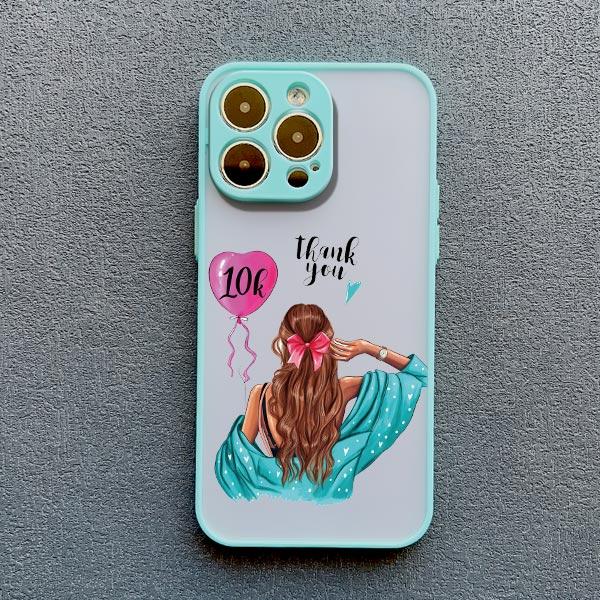 Beauty Makeup City Girl Pattern Case For iPhone 16 15 X XR XS 14 13 12Mini 11 Pro Max drawn girl Cover For iPhone 7 8 Plus SE2