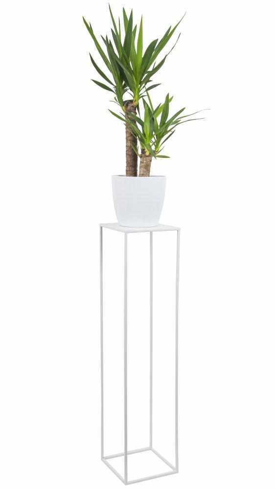 Weißer Moderner Blumenständer 100 cm