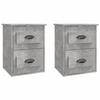 VidaXL Wall-mounted Bedside Tables 2 Pcs Concrete Grey 41.5x36x53 Cm 816401