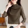 Half Turtleneck Bottoming for Women's Spring and Autumn Inner Top Design Style New Texture Knitted Sweater