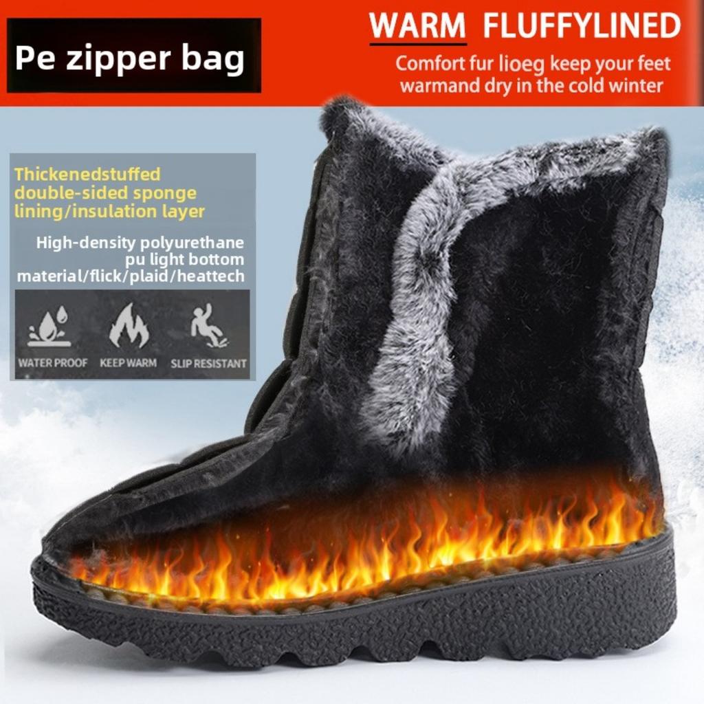 Ghete de gleznă pentru femei, Pantofi de catifea calduroși de iarnă pentru femei, Cizme de zăpadă casual pentru femei, cu căptușeală moale și călduroasă, Cizme casual la modă pentru femei