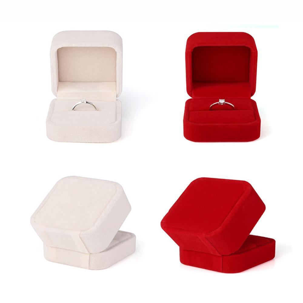 Organizer Case Jewelry Storage Velvet Display Ring Box