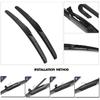 Auto Wiper Wiper Front & Rear Wiper Blades Set Kit Compatible with Mini Clubman R55 2007 2008 2009 2010 2011 2012 Windshield Windscreen Rear Window
