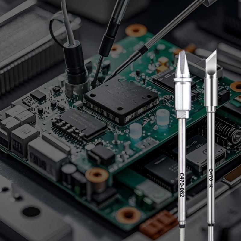 Premium Copper Soldering Iron Tip Rapid Heat Transfer Build In Durability Cores For Long Lastingly Welding Applications