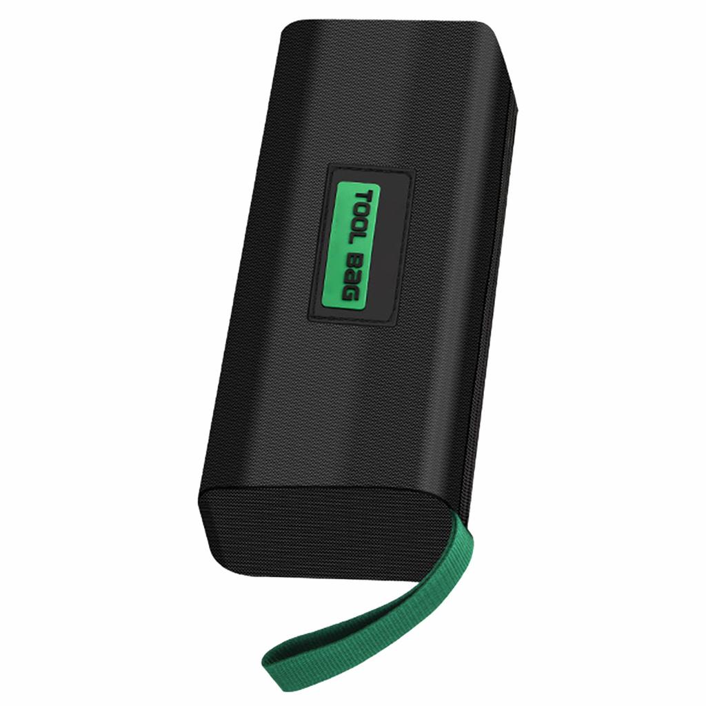 Geantă Portabilă Ușoară pentru Depozitare Electrician Organizatoare de Scule Pânză Oxford Verde pentru Meseriași Gestionare Eficientă a Sculelor