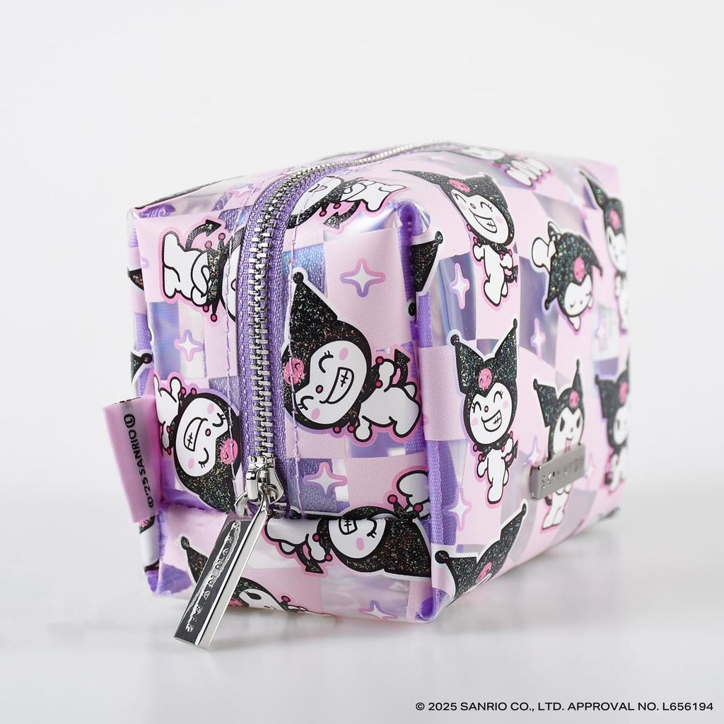 SKINNYDIP Kuromi Repeat Warp Sanrio Characters Makeup Accessory 7962PCMM Pouch, Pouch, Case,