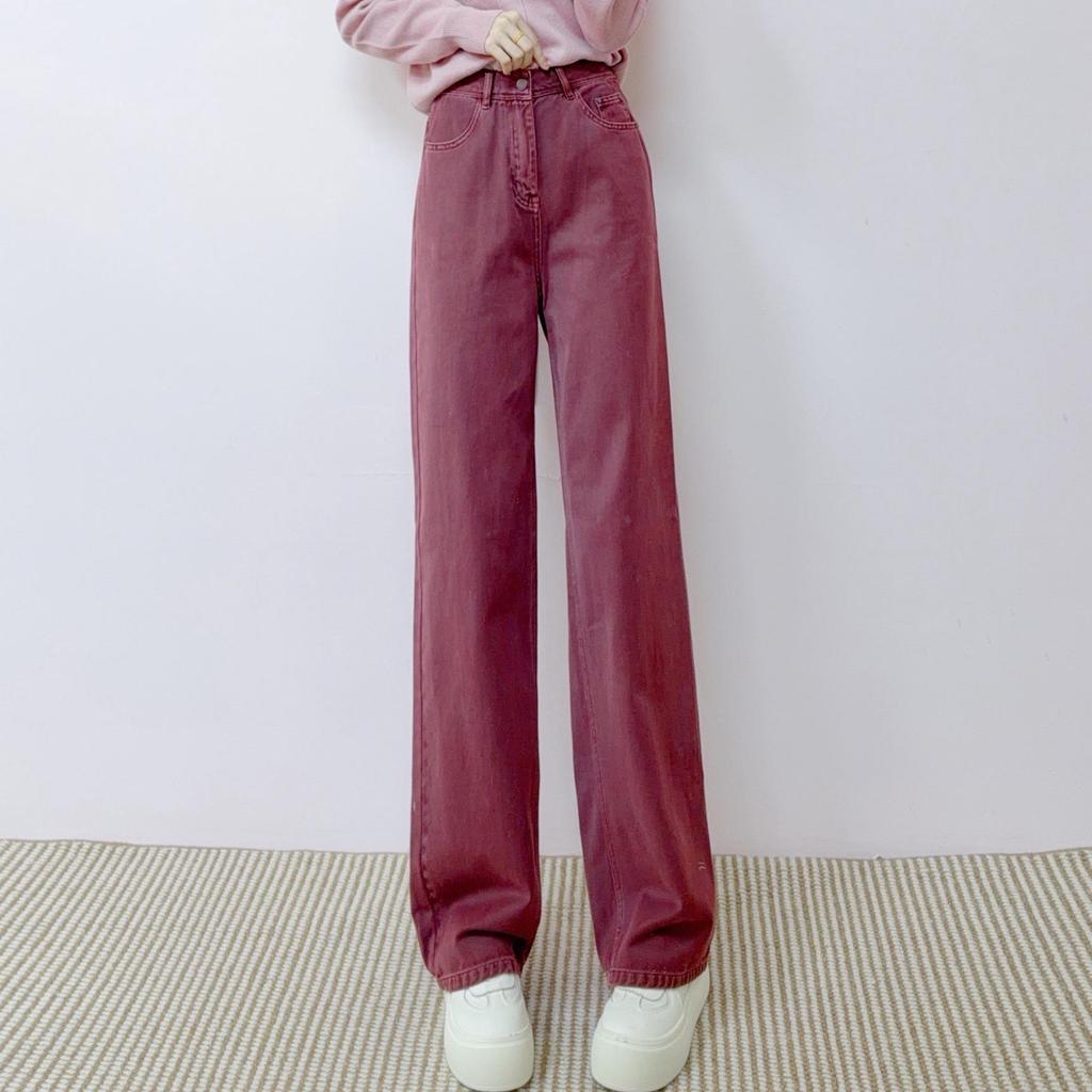 2026 Spring High Waist Slimming Wide Leg Jeans, Floor-Length