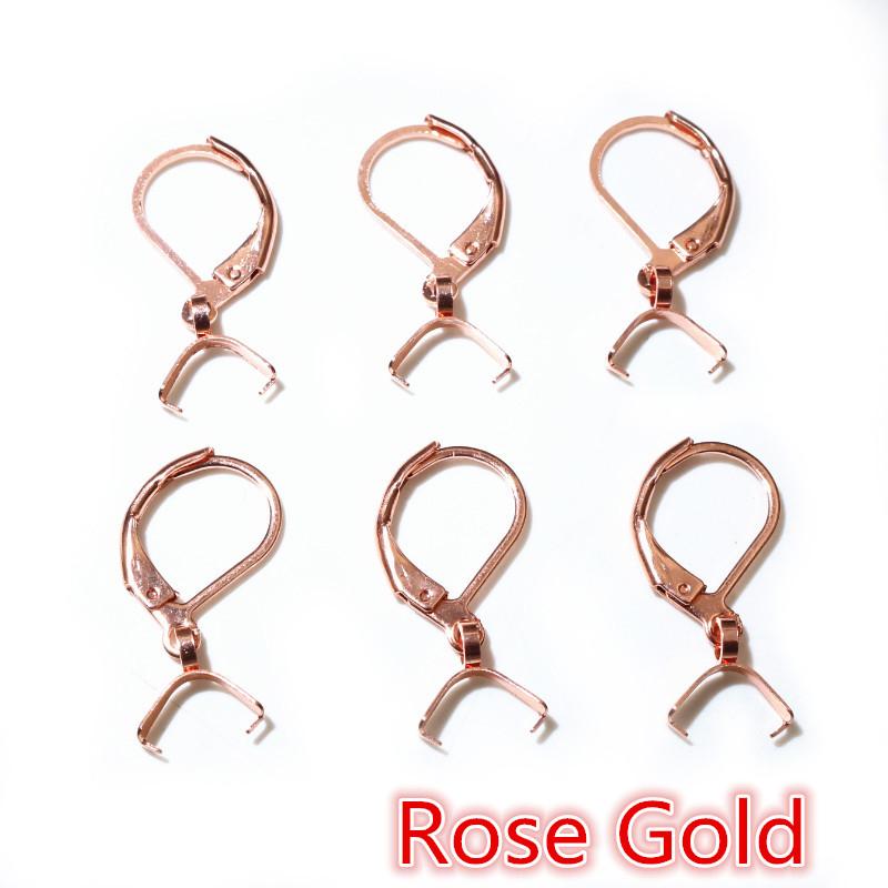 10pcs 316 Stainless Steel Black Gold Color Earring Hooks Wire DIY Earring Clips Hooks for Jewelry Making Accessories