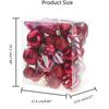 Festive Holiday Ornament Collection Shatter Proof Plastic Baubles Decorations Glittering Christmas Tree Pendants