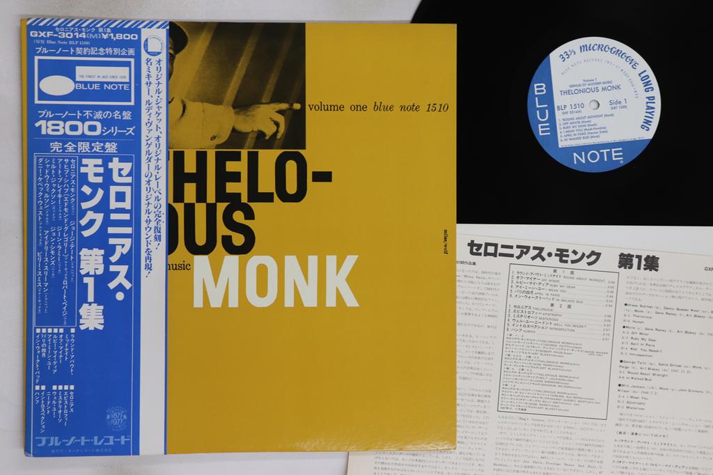 LP Record THELONIOUS MONK - Genius Of Modern Music Vol.1 GXF3014,BLP1510 BLUE NOTE 1977 Japan Obi Jazz Used