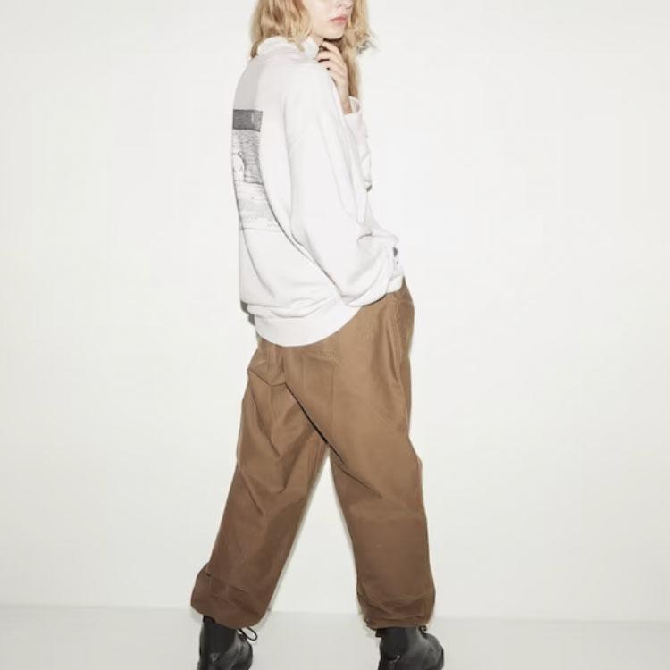 Uniqlo X Kaws Collaboration SS23 Solid Color Floating Doll Print Crew Neck Pullover Long Sleeve Knit Sweater Unisex sweater White 467395-01