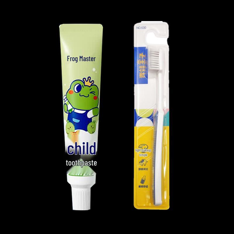 Frog Prince Kids Honeydew Toothpaste & Toothbrush Set