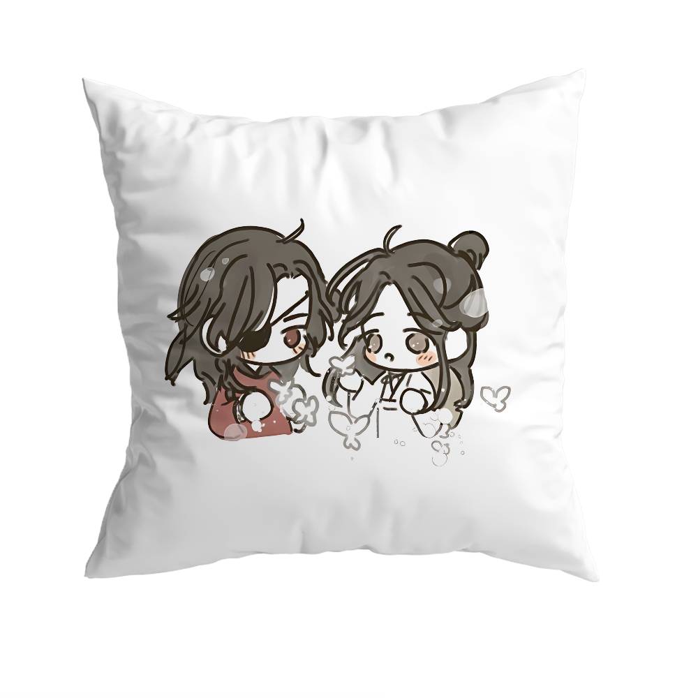 Heaven Officials Blessing  Pillow Case Square DoubleSided Printing Short Plush Sofa Cushion Cover Bedroom Bedside Pillow