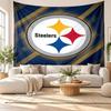 Pittsburgh Steelers Wall Tapestry, Soft Fabric Wall Hanging, Decorative Backdrop For Bedroom Home Wall Art