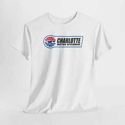 Vintage Charlotte Motor Speedway Unisex Zwaar Katoenen T-shirt, Race T-shirt, NASCAR