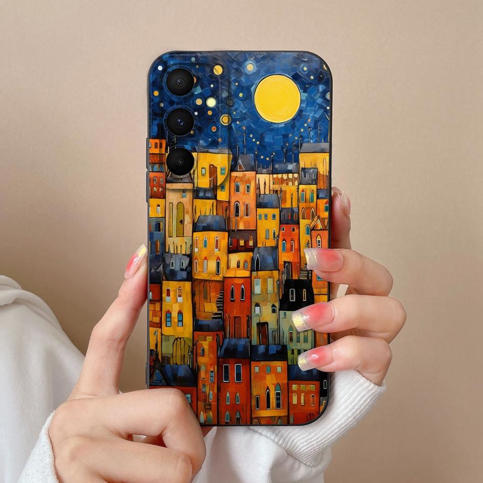 Hülle für Samsung Galaxy A55 S22 S23 M34 A05 A15 C55 F15 S24 Handyhülle Niedliche Kaninchen-Cartoon-Muster Schale Flüssigsilikon Anti-Drop-Stoßfänger für Samsung