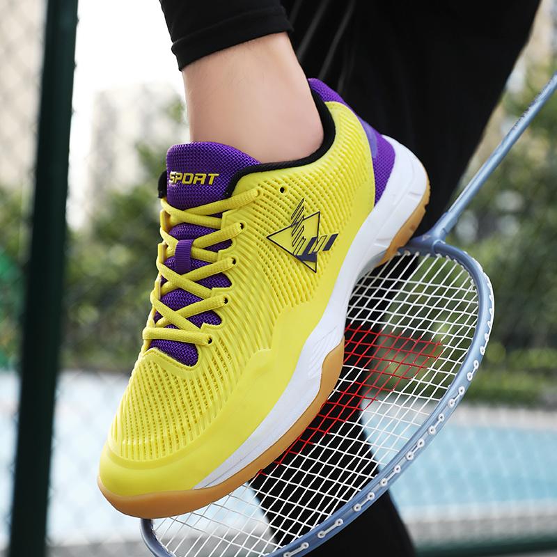 36-45 Couple Plus Size Shock-absorbing Anti Slip Wear-resistant Breathable Fashionable Sports Tennis Shoes Badminton Shoes