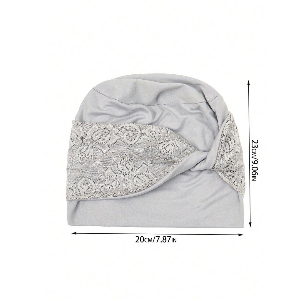 Copricapi in Pizzo per Donna Berretti Annodati con Turbanti Elasticizzati Cappello per Chemioterapia Copricapi Sciarpa Fascia per Capelli