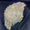 Mens Hip Hop Watch Full Design Quartz Wristwatch Fashion Trend