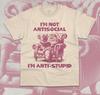 Im Not Anti Social Im Anti Stupid T- Shirt Funny Rude Meme Cat Unisex  Shirt
