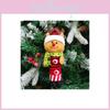 Christmas Decor Santa Snowman Reindeer Fabric Swinging Ornament For Holiday Tree
