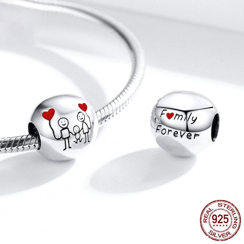 Nový 925 Sterling Silver Red Cherry Snow Charm Fine Bead Fit Original Fasion náramek Diy Dámské šperky