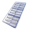 18 Well Oval Pills Shape Candy Mold Transparent Plastic Chocolate Molds Baking Accessories Sugarcraft Molding Tool