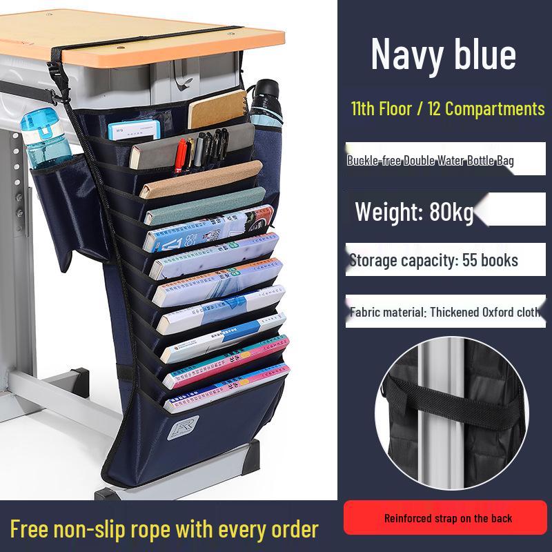 Large Capacity Hanging Desk Book Bag for Students