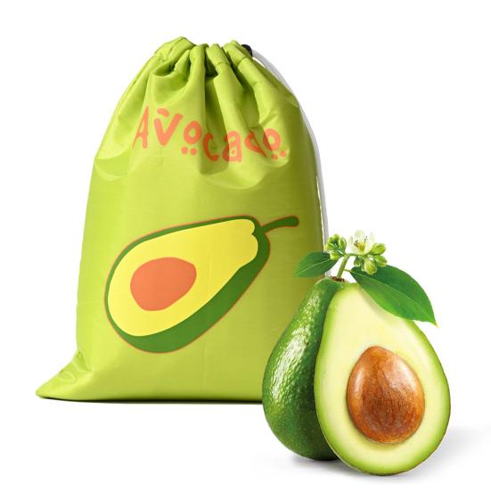 Banana Storage Bag Drawstring Closure Aluminum Lining Easy to Clean Multi-purpose Reusable Fruit Vegetable Protective Bag