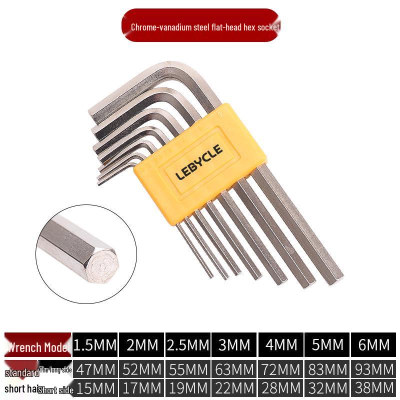 Folding Road/Mountain Bike Repair Tool Set with Hex Wrench & Screwdriver