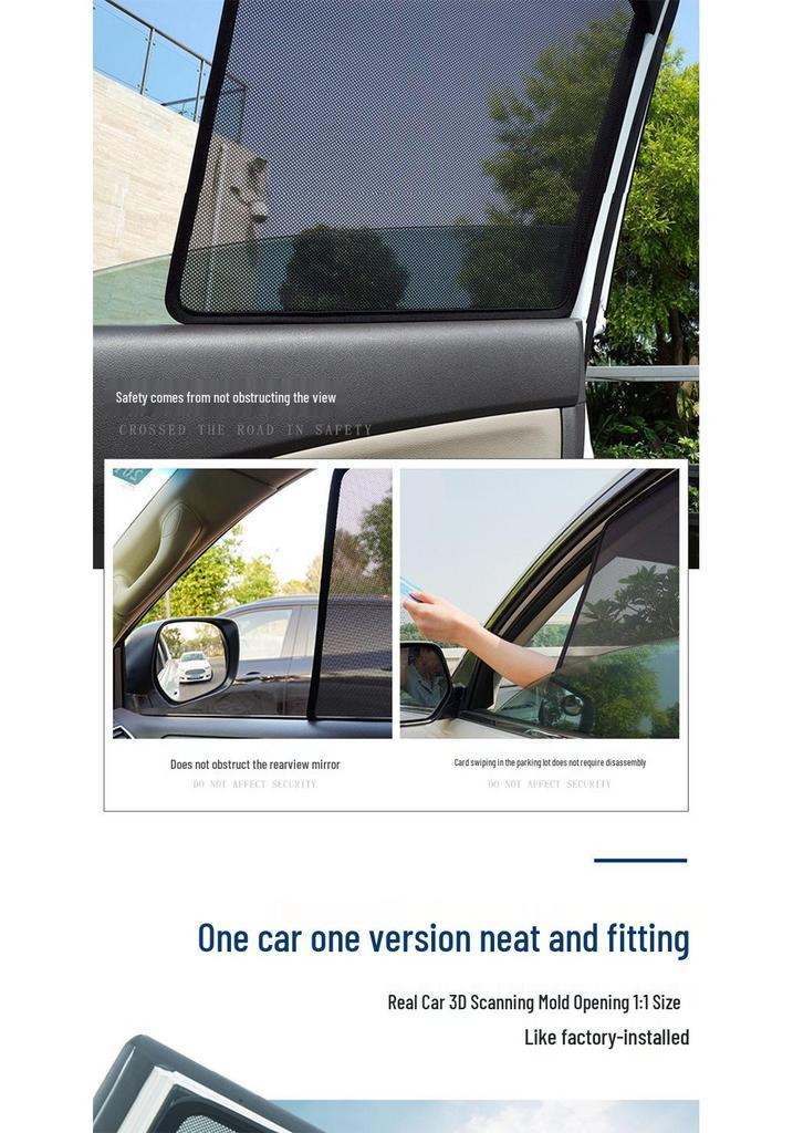 Lantu Dreamer Magnetic Car Window Sunshade Mesh Curtain