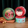 Christmas Gift Box Metal Tin Candy Cookie Packaging Box Containers Kids New Year Gift Decor Xmas Party Supplies Navidad