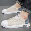Spring New Men's Canvas Shoes Fashion Trend Casual Board Shoes Low Top Breathable Student Sports Shoes Men