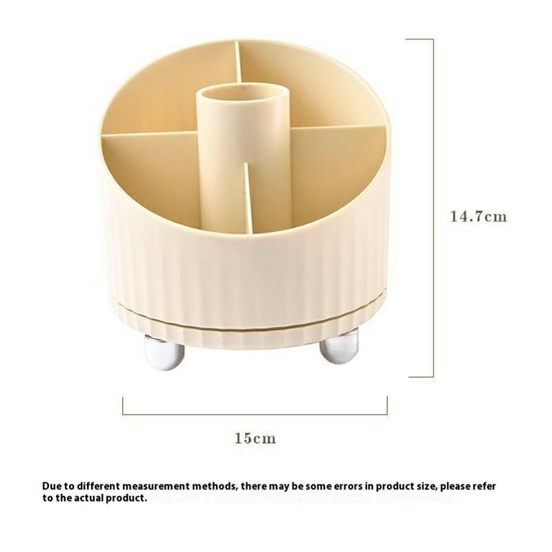 Rotating Makeup Brush Holder Eyeshadow Brushes Eyeliner Lipstick Cosmetic Stationery Organizer