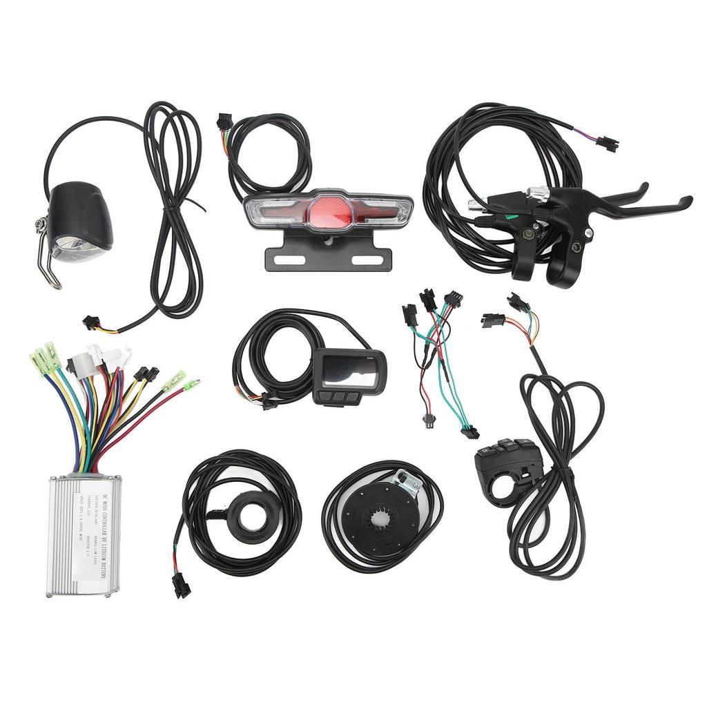 Zestaw do konwersji roweru elektrycznego, silnik 17A, sterownik silnika i zestaw mierników EN06 dla 250 W do 350 W