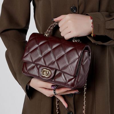 Damernas nya etal hain hombus ochväska mångsidig axel Crossbody Damväska