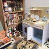 Nordic Style Kids' Play Kitchen: Refrigerator & Cooking Set for Boys and Girls - Perfect Dollhouse Birthday Gift.